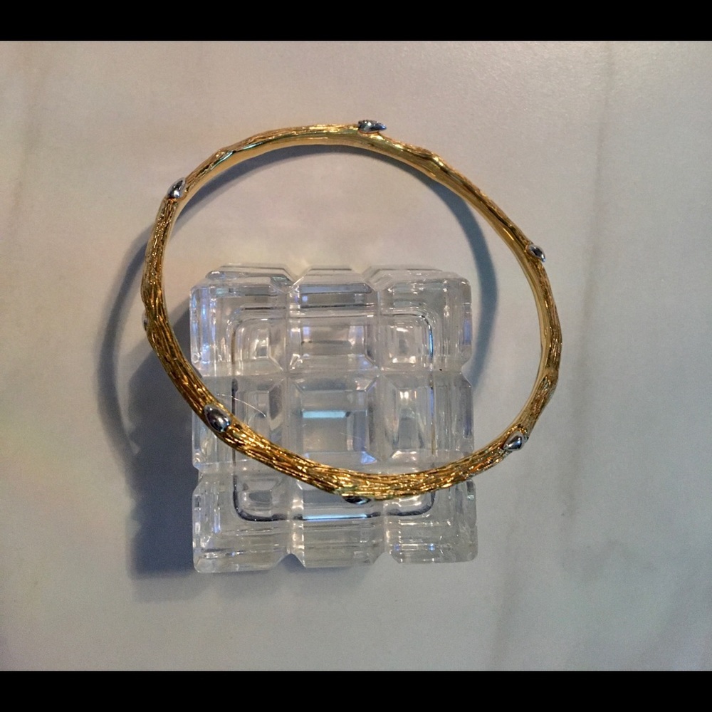 Stephen Dweck-Dweck Diamonds Sterling Silver Goldwash Twig Bracelet - Picture 6 of 8